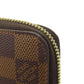 LOUIS VUITTON Long Wallet Purse N60015 Damier canvas Brown Zippy wallet old Women Used Authentic