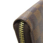 LOUIS VUITTON Long Wallet Purse N60015 Damier canvas Brown Zippy wallet old Women Used Authentic