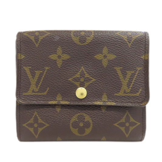 LOUIS VUITTON Bifold Wallet Monogram canvas Brown Portefeuille Anais Women Used Authentic