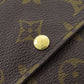 LOUIS VUITTON Bifold Wallet Monogram canvas Brown Portefeuille Anais Women Used Authentic