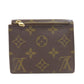 LOUIS VUITTON Bifold Wallet Monogram canvas Brown Portefeuille Anais Women Used Authentic