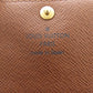 LOUIS VUITTON Bifold Wallet Monogram canvas Brown Portefeuille Anais Women Used Authentic