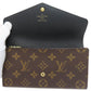 LOUIS VUITTON Long Wallet Purse M80726 Monogram reverse Brown Portefeuille Sara Women Used Authentic