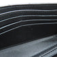 CHANEL Long Wallet Purse lambskin black Matelasse SilverMetal Women Used Authentic