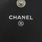 CHANEL Long Wallet Purse lambskin black Matelasse SilverMetal Women Used Authentic
