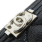 CHANEL Long Wallet Purse Calfskin black Boy chanel Women Used Authentic