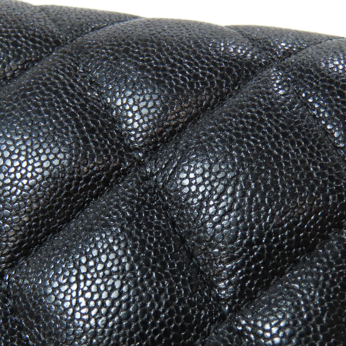 CHANEL Long Wallet Purse Calfskin black Boy chanel Women Used Authentic