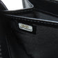 CHANEL Long Wallet Purse Calfskin black Boy chanel Women Used Authentic
