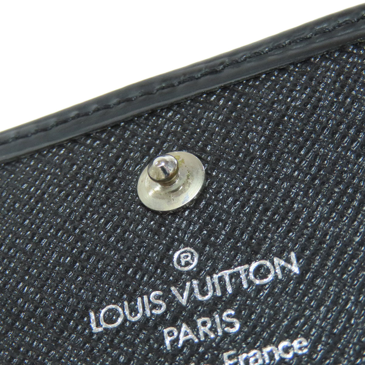 LOUIS VUITTON Bifold Wallet M63482 Epi black Porto Monnaie Vie Carte Credit Women Used Authentic