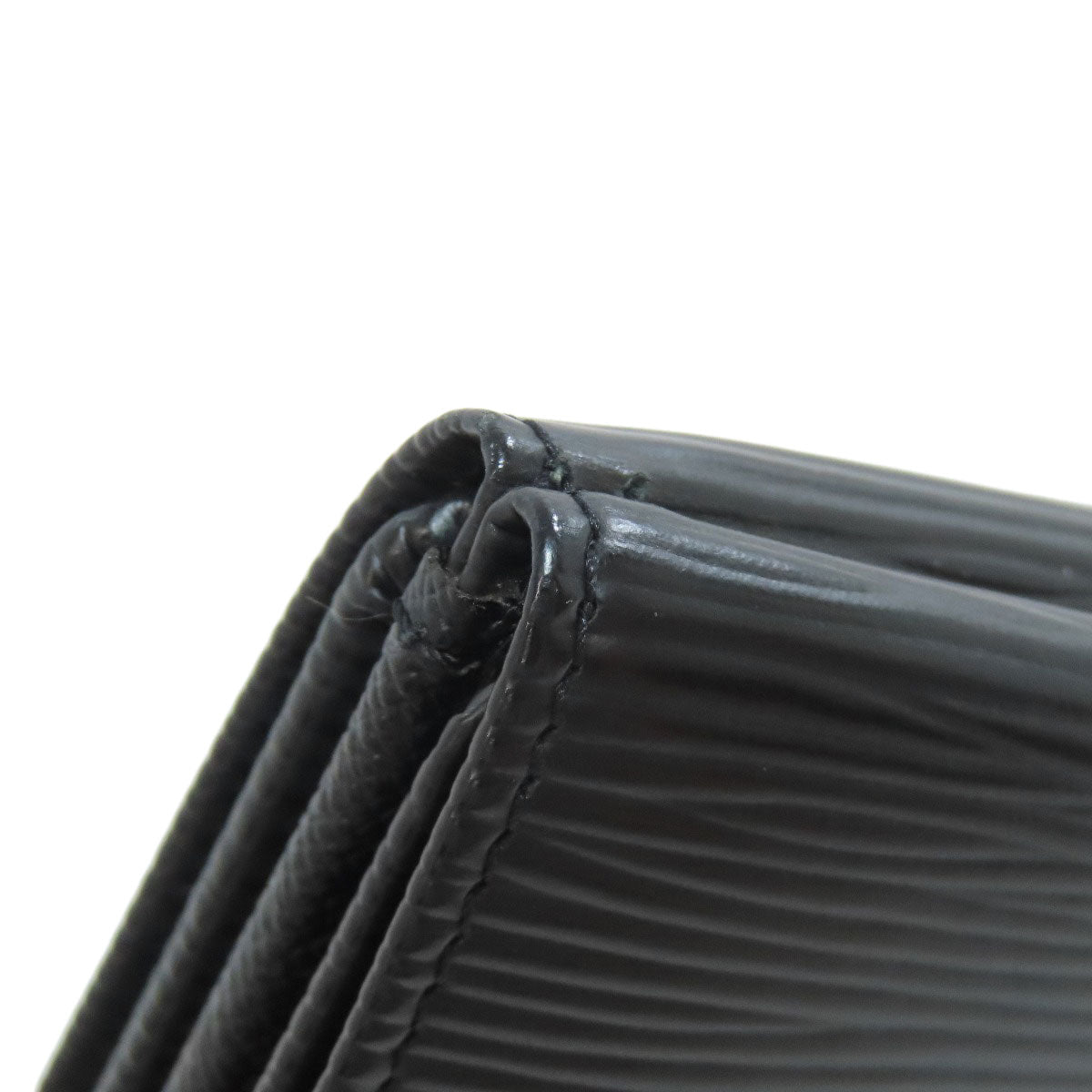 LOUIS VUITTON Bifold Wallet M63482 Epi black Porto Monnaie Vie Carte Credit Women Used Authentic