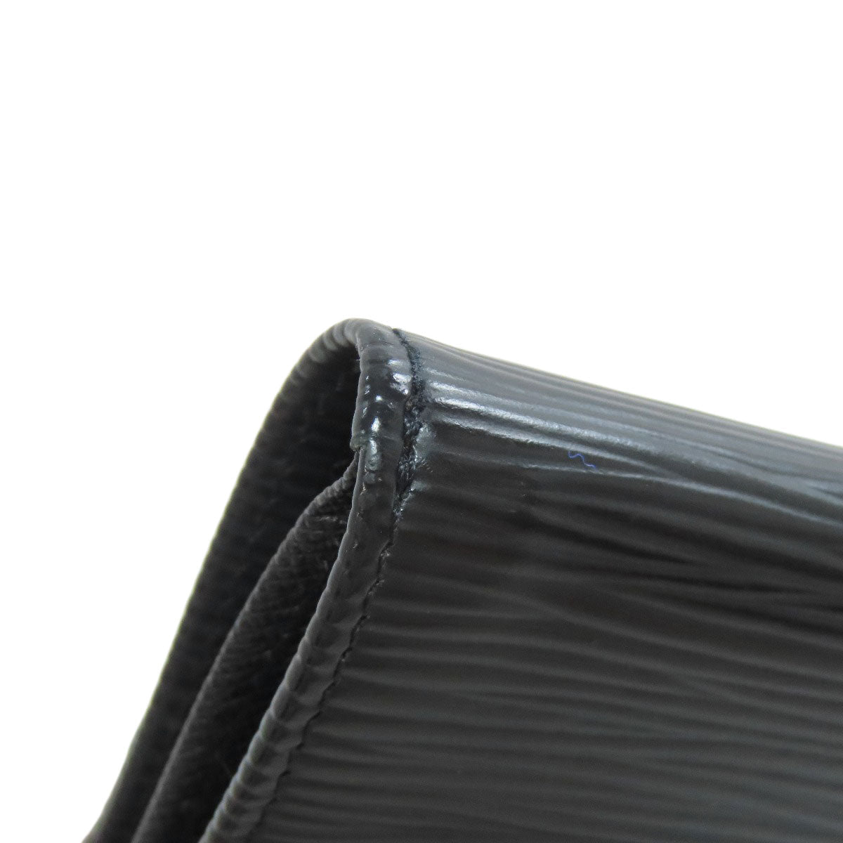 LOUIS VUITTON Bifold Wallet M63482 Epi black Porto Monnaie Vie Carte Credit Women Used Authentic