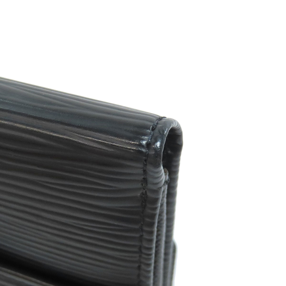 LOUIS VUITTON Bifold Wallet M63482 Epi black Porto Monnaie Vie Carte Credit Women Used Authentic