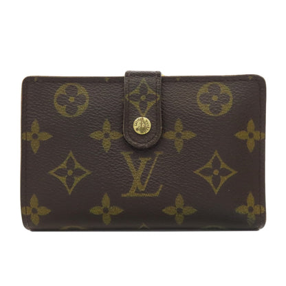 LOUIS VUITTON Bifold Wallet M61663 Monogram canvas Brown Portomon Vienova Women Used Authentic