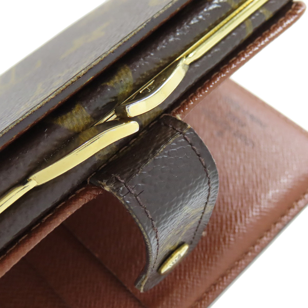 LOUIS VUITTON Bifold Wallet M61663 Monogram canvas Brown Portomon Vienova Women Used Authentic