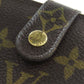LOUIS VUITTON Bifold Wallet M61663 Monogram canvas Brown Portomon Vienova Women Used Authentic