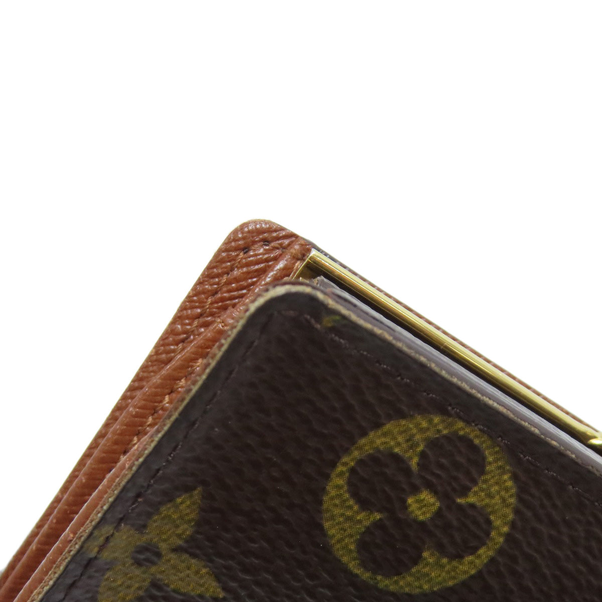 LOUIS VUITTON Bifold Wallet M61663 Monogram canvas Brown Portomon Vienova Women Used Authentic