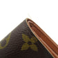 LOUIS VUITTON Bifold Wallet M61663 Monogram canvas Brown Portomon Vienova Women Used Authentic