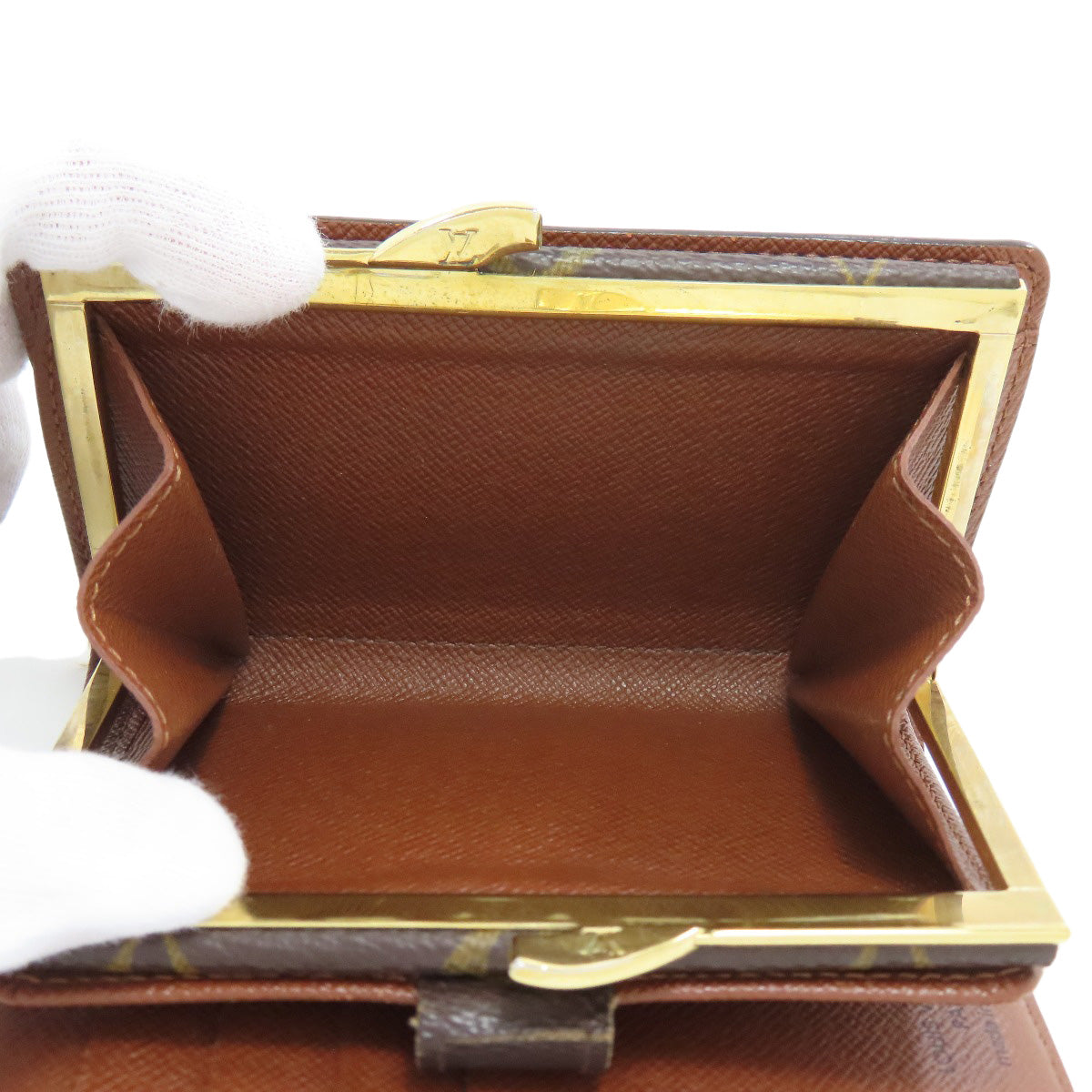 LOUIS VUITTON Bifold Wallet M61663 Monogram canvas Brown Portomon Vienova Women Used Authentic