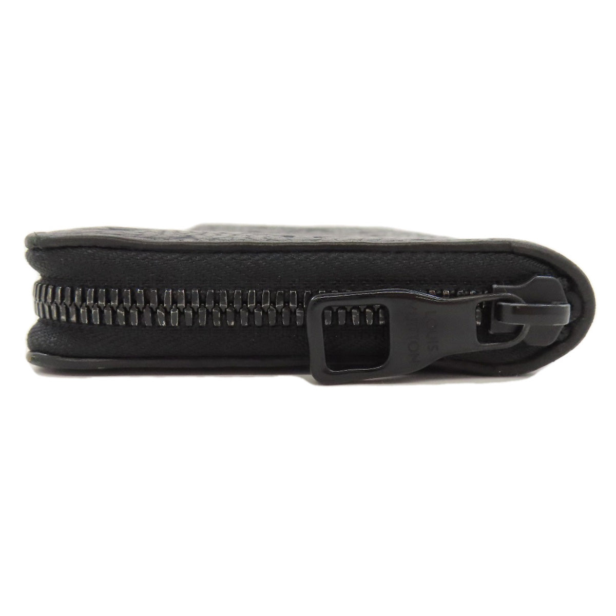 LOUIS VUITTON Long Wallet Purse M69047 Ann Platt black Zippy wallet Vertical Women Used Authentic