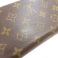 LOUIS VUITTON Long Wallet Purse M41896 Monogram canvas Brown Zippy wallet Women Used Authentic