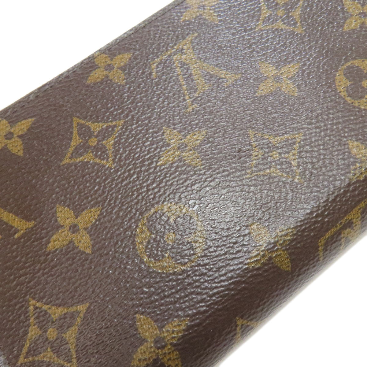 LOUIS VUITTON Long Wallet Purse M41896 Monogram canvas Brown Zippy wallet Women Used Authentic