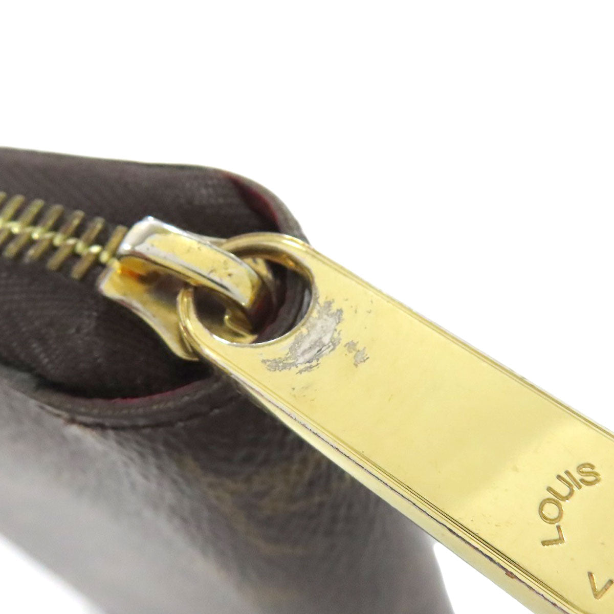 LOUIS VUITTON Long Wallet Purse M41896 Monogram canvas Brown Zippy wallet Women Used Authentic