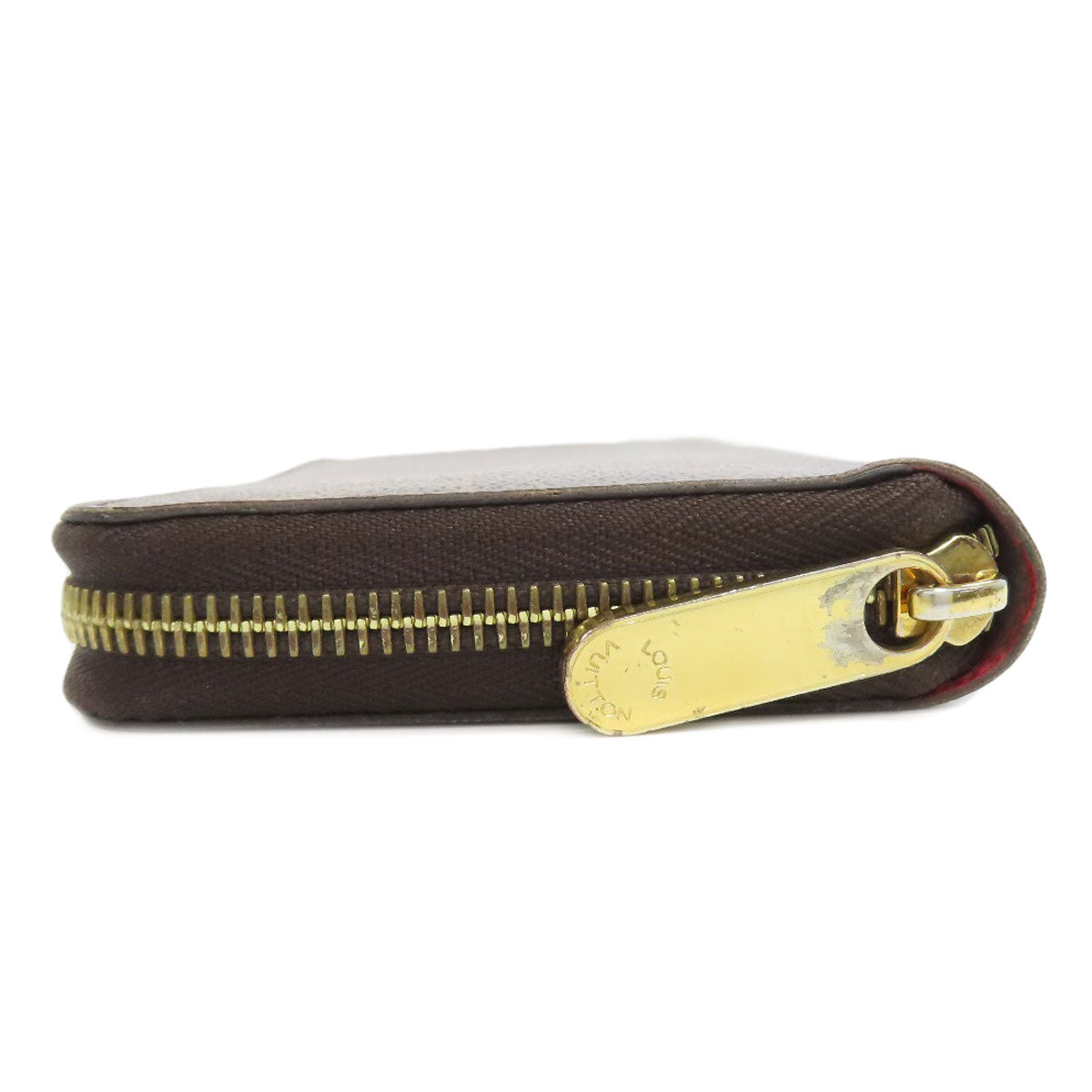 LOUIS VUITTON Long Wallet Purse M41896 Monogram canvas Brown Zippy wallet Women Used Authentic