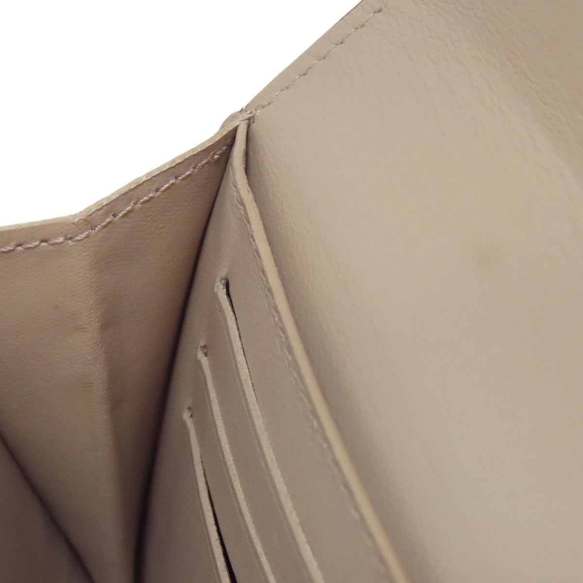 LOUIS VUITTON Bifold Wallet M62542 Monogram Mahina beige Portefeuille Iris Compact Women Used Authentic