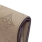 LOUIS VUITTON Bifold Wallet M62542 Monogram Mahina beige Portefeuille Iris Compact Women Used Authentic