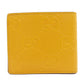 GUCCI Bifold Wallet 625555 leather yellow GG emboss mens Used Authentic