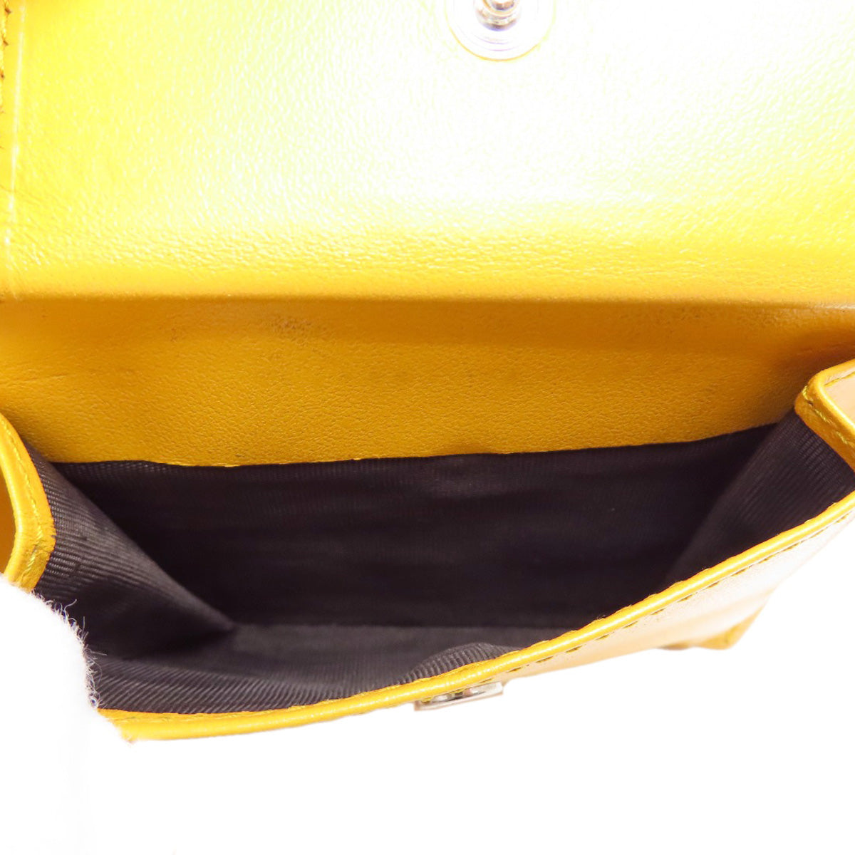 GUCCI Bifold Wallet 625555 leather yellow GG emboss mens Used Authentic