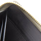 LOEWE Long Wallet Purse leather gray Zip Around Women Used Authentic