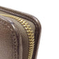 LOEWE Long Wallet Purse leather gray Zip Around Women Used Authentic