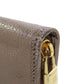 LOEWE Long Wallet Purse leather gray Zip Around Women Used Authentic