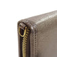 LOEWE Long Wallet Purse leather gray Zip Around Women Used Authentic