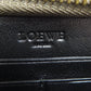 LOEWE Long Wallet Purse leather gray Zip Around Women Used Authentic