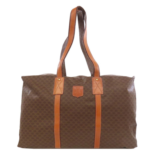 CELINE Boston Duffel bag PVC Brown Macadam