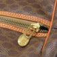 CELINE Boston Duffel bag PVC Brown Macadam