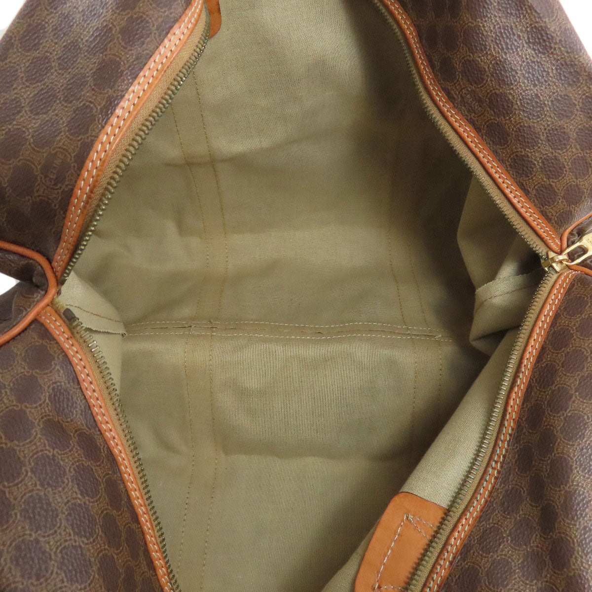 CELINE Boston Duffel bag PVC Brown Macadam