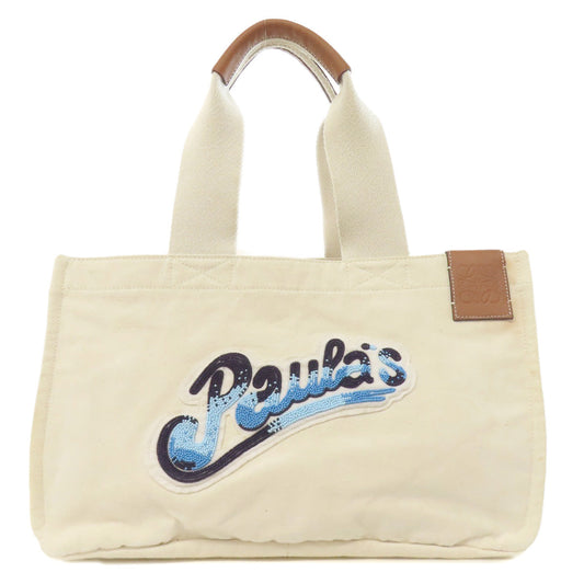 LOEWE Tote Bag canvas white Paula's Ibiza