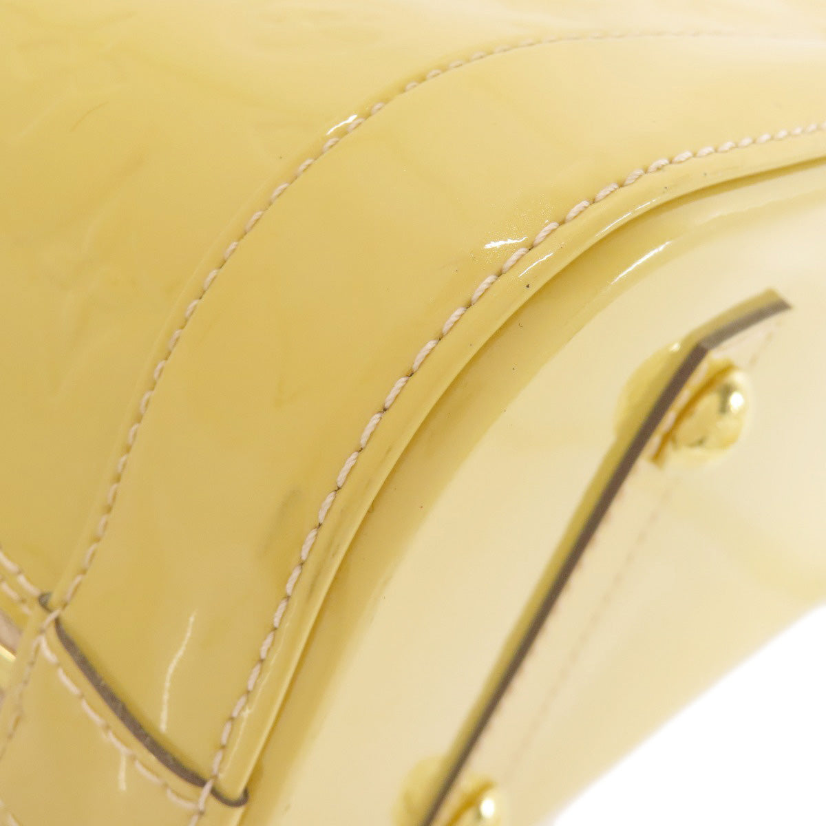 LOUIS VUITTON Handbag M90101 Vernis yellow Alma PM