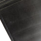 CHANEL Long Wallet Purse Calfskin black stitch Women Used Authentic