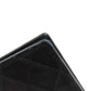 CHANEL Long Wallet Purse Calfskin black stitch Women Used Authentic