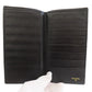 CHANEL Long Wallet Purse Calfskin black stitch Women Used Authentic