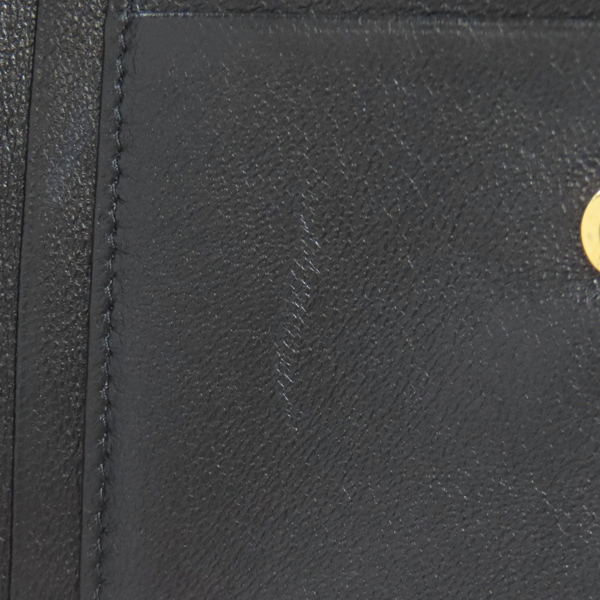 BALENCIAGA Bifold Wallet 650871 leather black logo Women Used Authentic