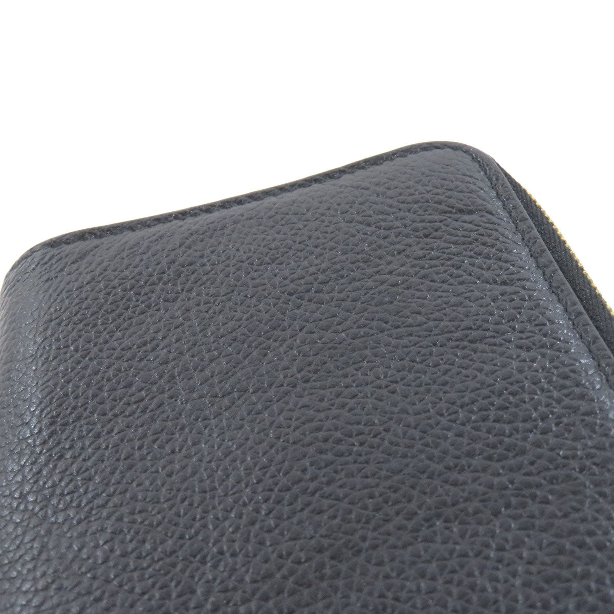 BALENCIAGA Bifold Wallet 650871 leather black logo Women Used Authentic