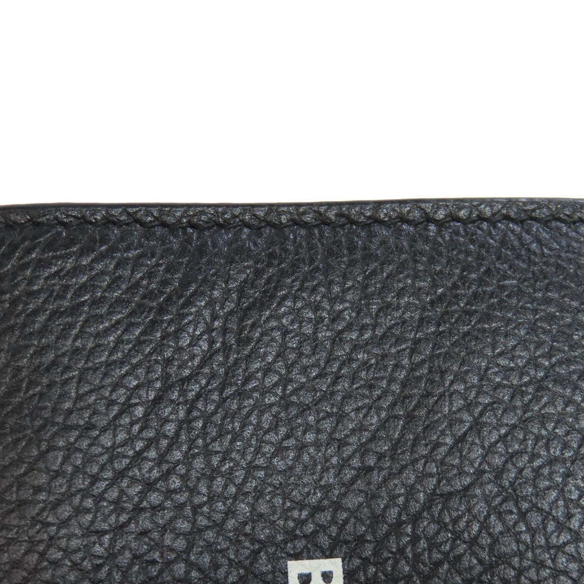 BALENCIAGA Bifold Wallet 650871 leather black logo Women Used Authentic