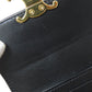 CELINE Bifold Wallet Calfskin black Small flap wallet Triomphe Women Used Authentic