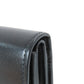 CELINE Bifold Wallet Calfskin black Small flap wallet Triomphe Women Used Authentic