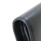 CELINE Bifold Wallet Calfskin black Small flap wallet Triomphe Women Used Authentic